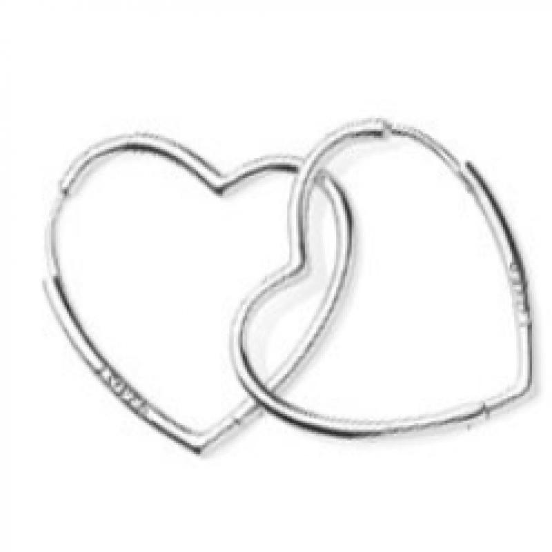 Pandora Heart Hoop Earring  297822