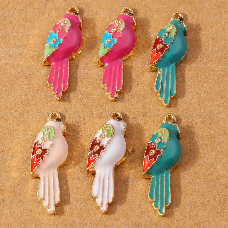 10pcs Enamel Crystal Rhinestones Animal Elephant Pendants Charms for Jewelry DIY Earrings Necklace Bracelet Accessories