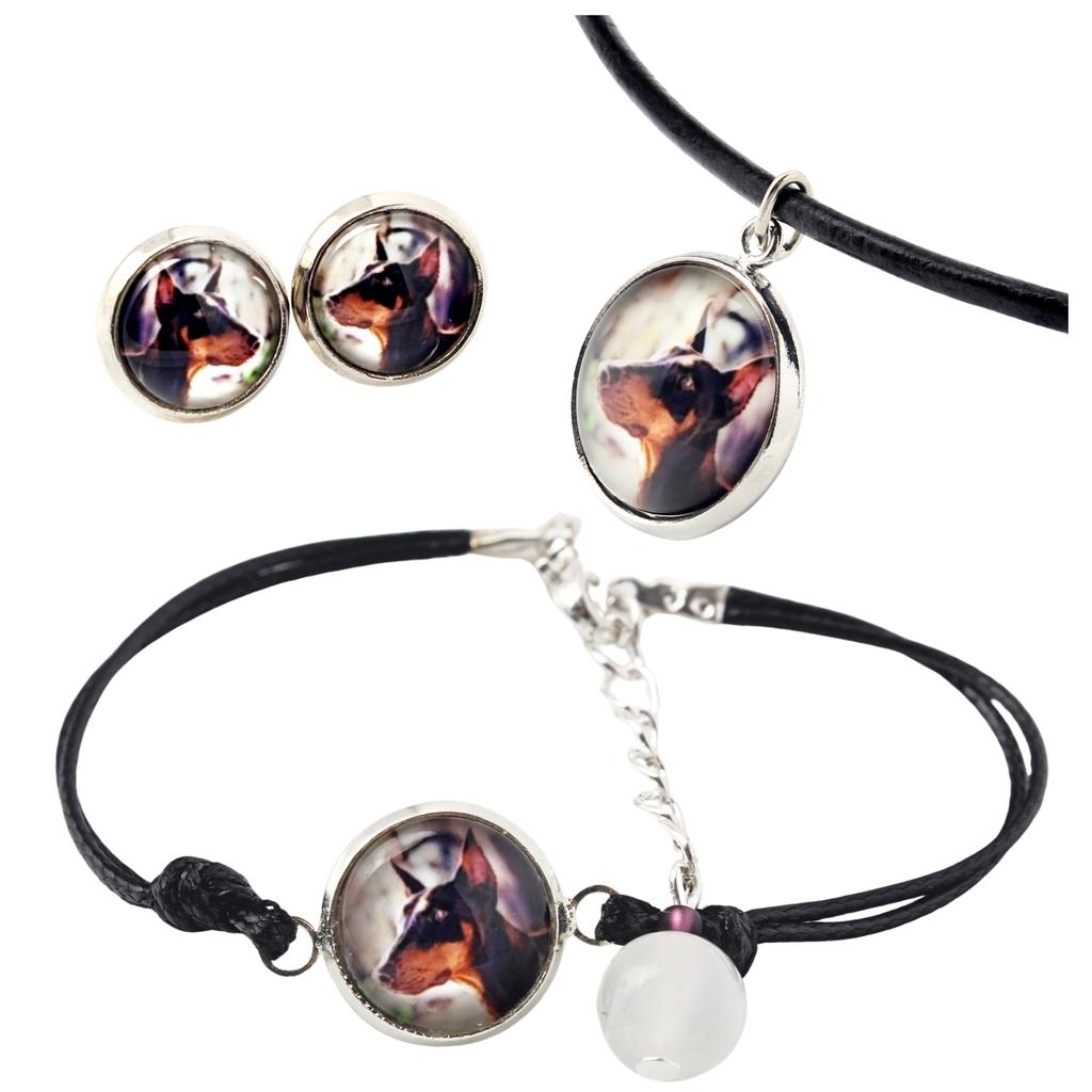 Dobermann, Doberman Pinscher, Dobie – A set of jewelry in a box, necklace | Art-Dog
