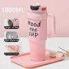 1000ML Thermal Water Bottle Cold and Hot Coffee Cups Gifts Insulation Bottles