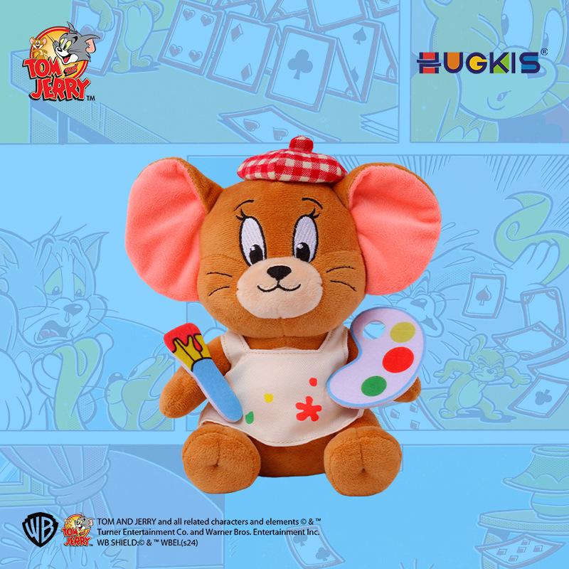 Tom and Jerry Plush Toy Set: Tom Cat Doll & Jerry Mouse Pillow