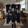 All Blacks,pattern Flannel Blanket, High quality Comfortable for All Seasons, Home Decor, Warmth and Comfort, Perfect for Gifts.