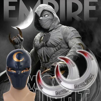 Helmet Movie Moon Knight Marc Spector Cosplay Superhero Mask Costume Latex Halloween Party Accessory Prop