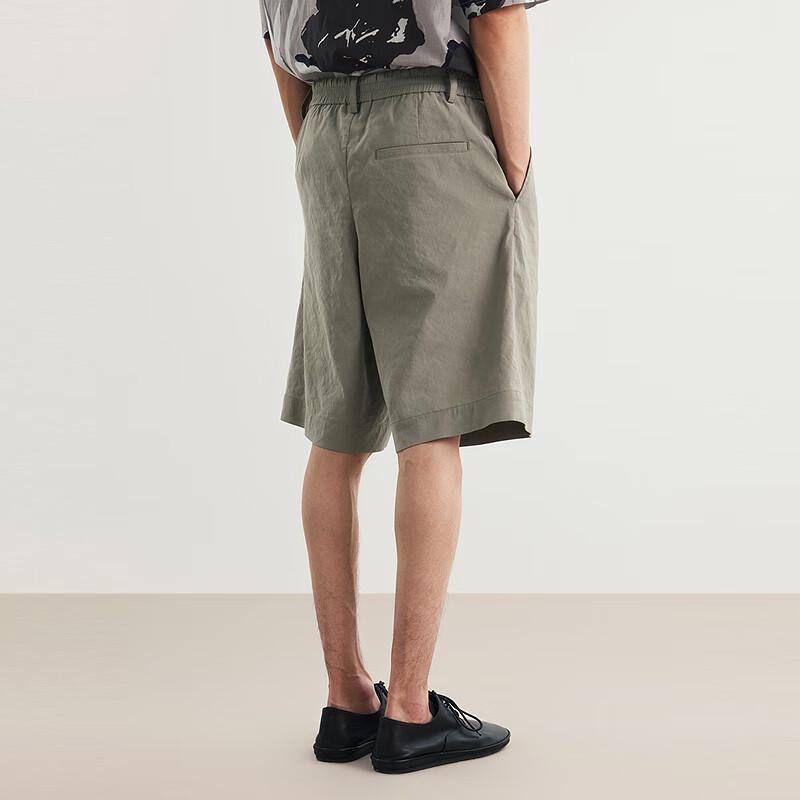 CROQUIS Men's 2025 Summer Loose Straight-Leg Mid-Length Shorts