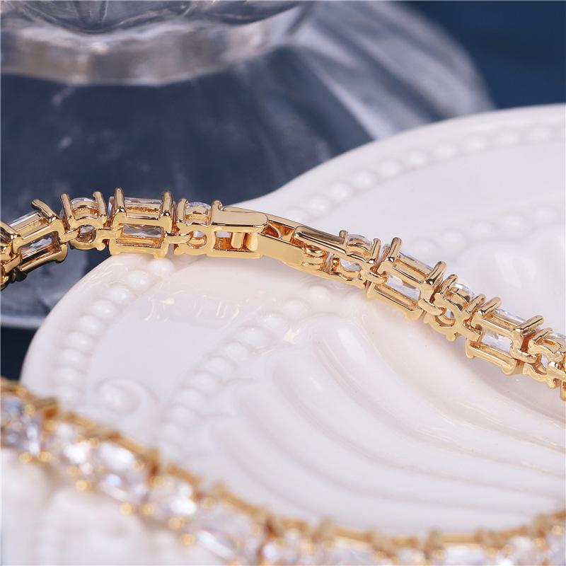 2026 European and American New Simple Zircon French Bracelet Fashion Trend Accessories Women's Creative Bracelet