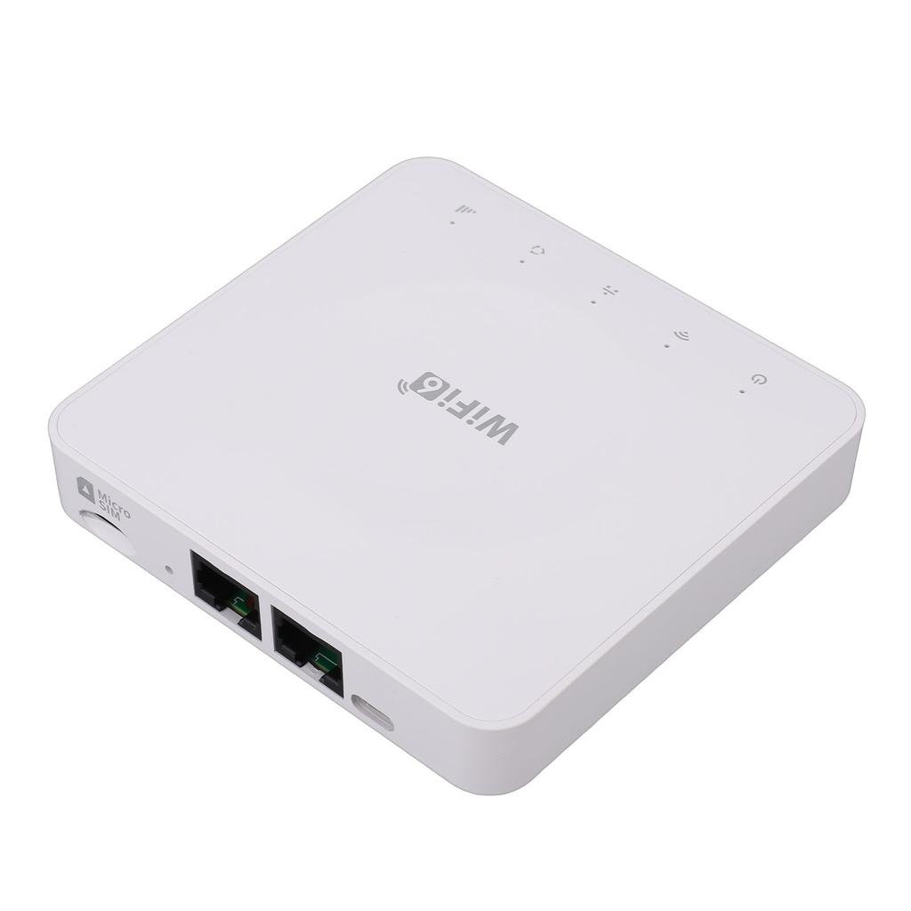 4G CPE Wireless SIM Card Router Dual LAN Port WiFi 6 Mobile Hotspot for B1 B3 B7 B8 B20 B38 B39 B40 B41 Bands