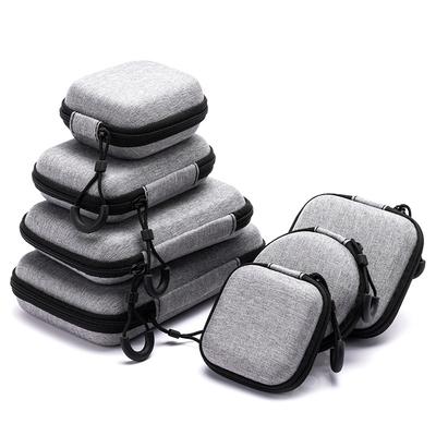 Portable Shockproof Headphone Case Earphone Bag Headset Storage Bag Hard Shell Earphone Accessories Memory Card Usb Cable