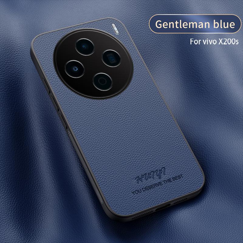 Leather Case for Vivo X200s 5G X 200S Car Magnetic Holder Wireless Charging Silicone Hard Shockproof Phone Cover vivoX200s Shell