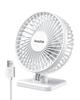 USB Desk Fan, Small But Powerful, Personal Portable Quiet 3 Speeds, Adjustable Mini Table Desktop Fan for Cooling Home Office Car Summer Travel Gifts