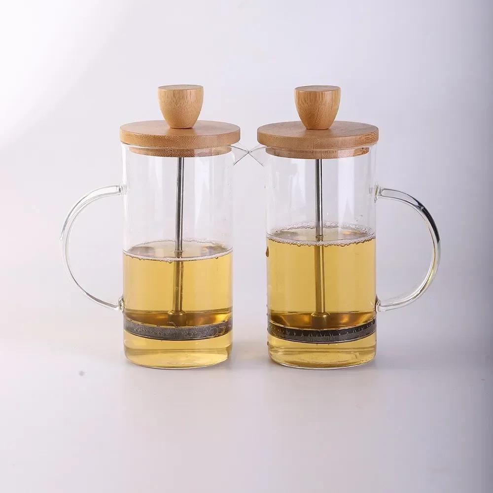 350-1000ml Transparent Coffee French Press Pot with Filter Multifunctional Heat Resistant Borosilicate Glass Coffee Kettles Tool