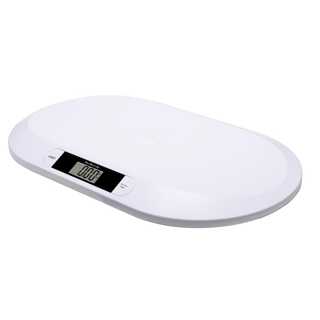 Digitální dětská váha pro vážení do 20 kg/44 lb váha pro novorozence LCD obrazovka váhy pro novorozence