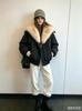 New imitation warm collar fox hair parker women's short jacket autumn and winter removable down cotton clothing fashionable and natural