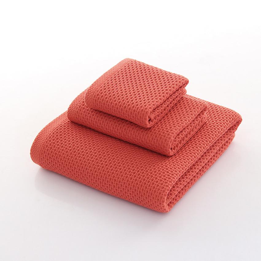 Modern 3PCS Towel Set Soft Cotton Hand Face Bath Towel Bathroom Shower Towels For Adults Kids Honeycomb Design juego de toallas