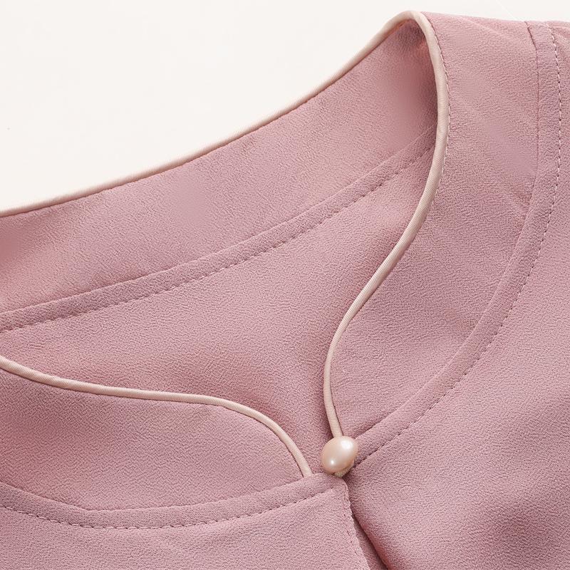 4XL-8XL Plus Size Chiffon Two Piece Sets Women Summer Elegant Summer Clothes for Woman Pants Sets Casual Oversize Blouses