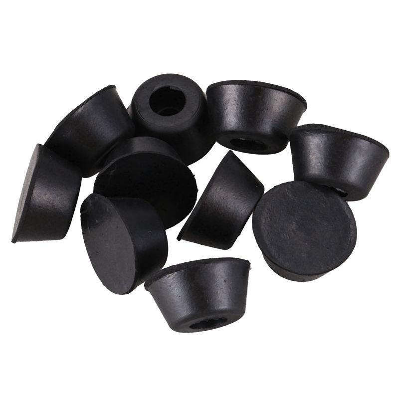 ABWR-40 Pcs 21Mm X 10Mm Conical Recessed Rubber Feet Bumpers Pads Black