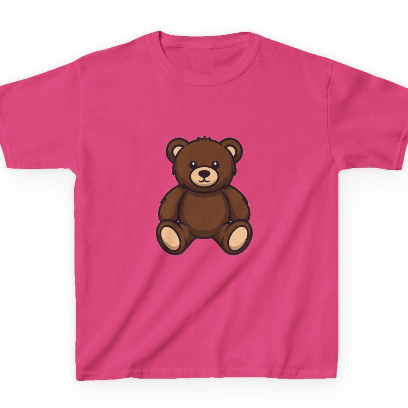Brown Teddy Bear Kids T-Shirt | Classic Toy Bear Tee | Little Bear Birthday Shirt Vintage Style Teddy Fast & Free Shipping USA 130