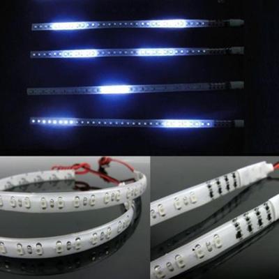2pcs Fashion Car Decor DIY 30CM 32 LED Neon Strip Light Knight Rider Flash Strobe Scanner