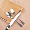 Thickened Stainless Steel Cutlery Set: Ceramic Plate, Steak Knife, Fork, Spoon - Three-Piece Western Dining Set