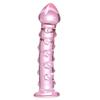 Glass Pink Clear Color Dot Crystal Wand Quantity Plug