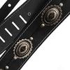 Richter Straps Motorhead Silver Guitar Strap #1565 Black/Old