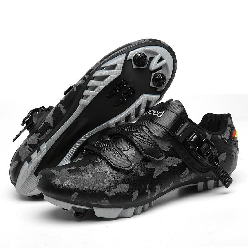 Scarpe da Ciclismo da Esterno Uomo e Donna Adulti Fibbia a Velcro Scarpe da Strada con Attacco Scarpe da Montagna con Attacco Scarpe da Ciclismo Sbloccate