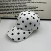 Atmungsaktive Polka Dot Baseballkappe Polyester Sonnenhut Japanischer Schirmmütze Reise