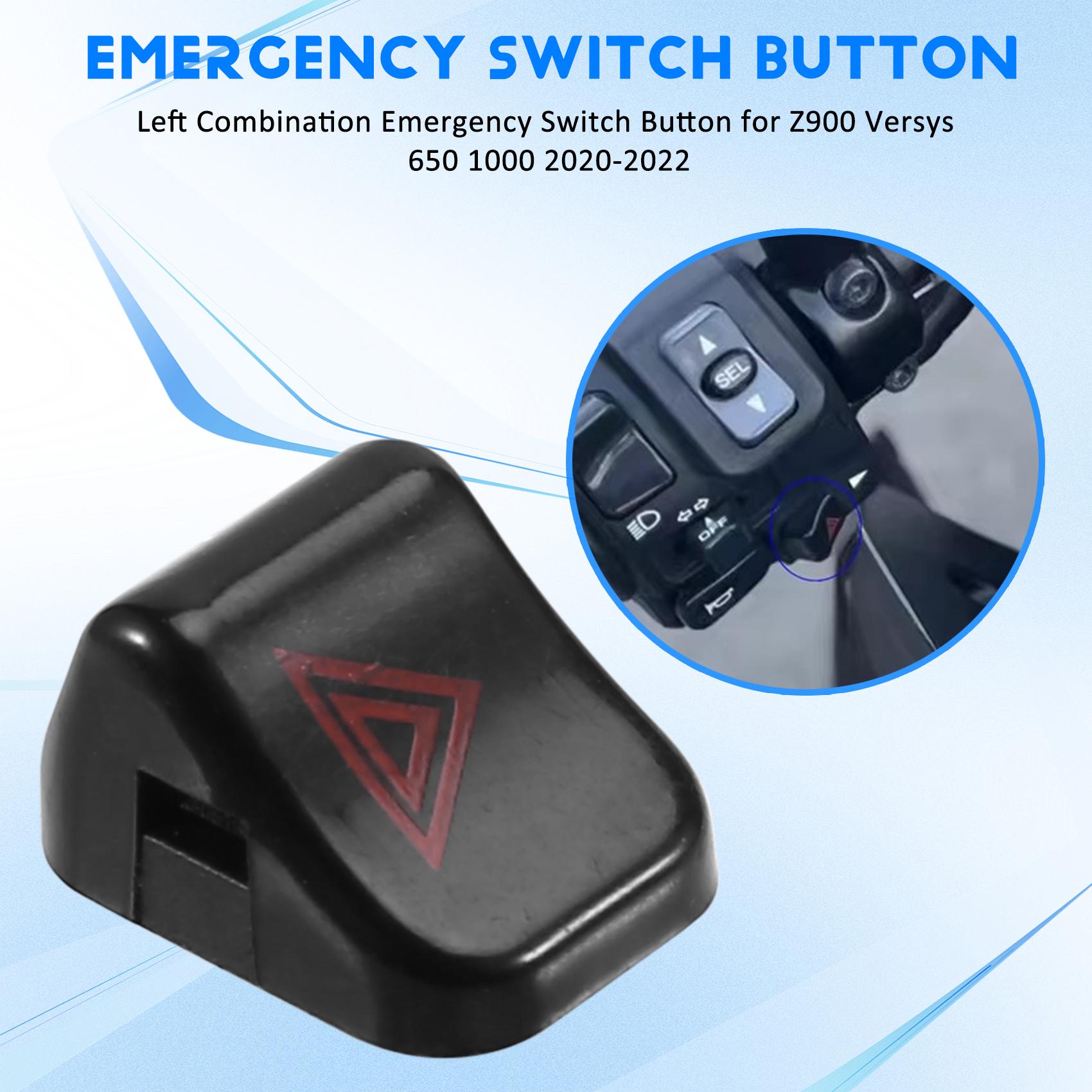 AA92-Left Combination Emergency Switch Button For Kawasaki Z900 Versys 650 1000 -