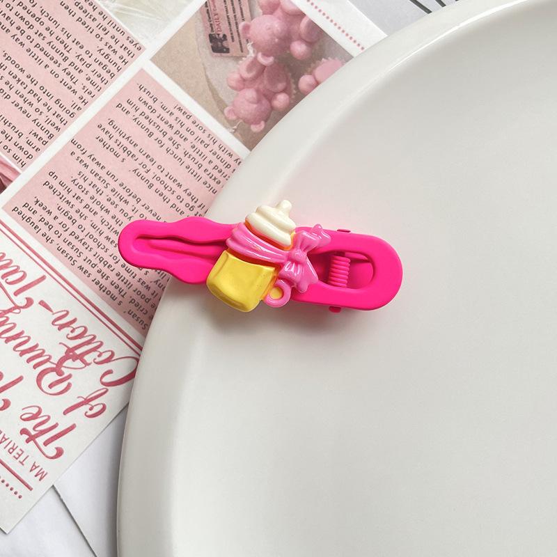 Children's Cartoon Bottle Hair Clip Korean Style Hair Accessories Cute Hairpin Side Dopamine Girl Hair Ornament