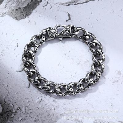 2026 Leopard Print Bracelet, European and American Men's Bracelet Casting Bracelet, Retro Jewelry.