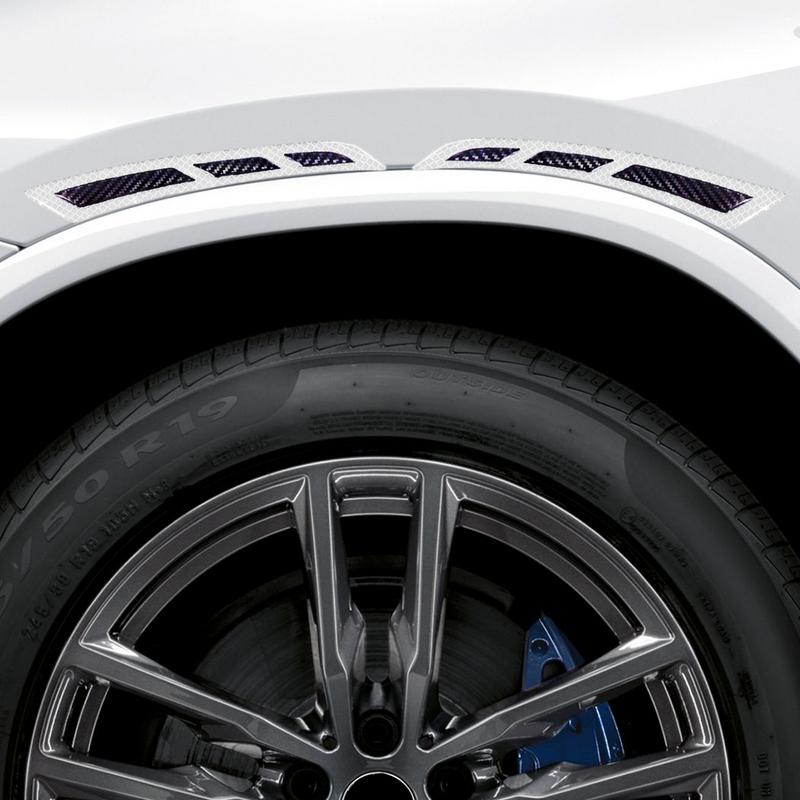 Car Reflective Stickers 2Pcs Automotive Reflective Stickers Automotive Sticker Waterproof Car Wheel Eyebrow Sticker For SUV