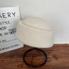 Skin-friendly Knitted Pillbox Hat Structured Fedora Hat Fashion Painter Hat  Dinner