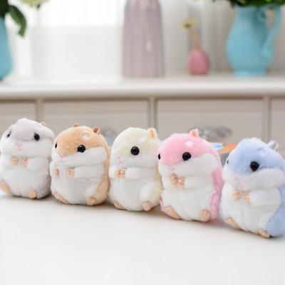 Schattig Hamster Knuffeldier Hamsters Pluche Speelgoed Kleine Knuffelpop met Ketting voor Kind Jongen Meisje Goodie Bag Vullers Verjaardagscadeau