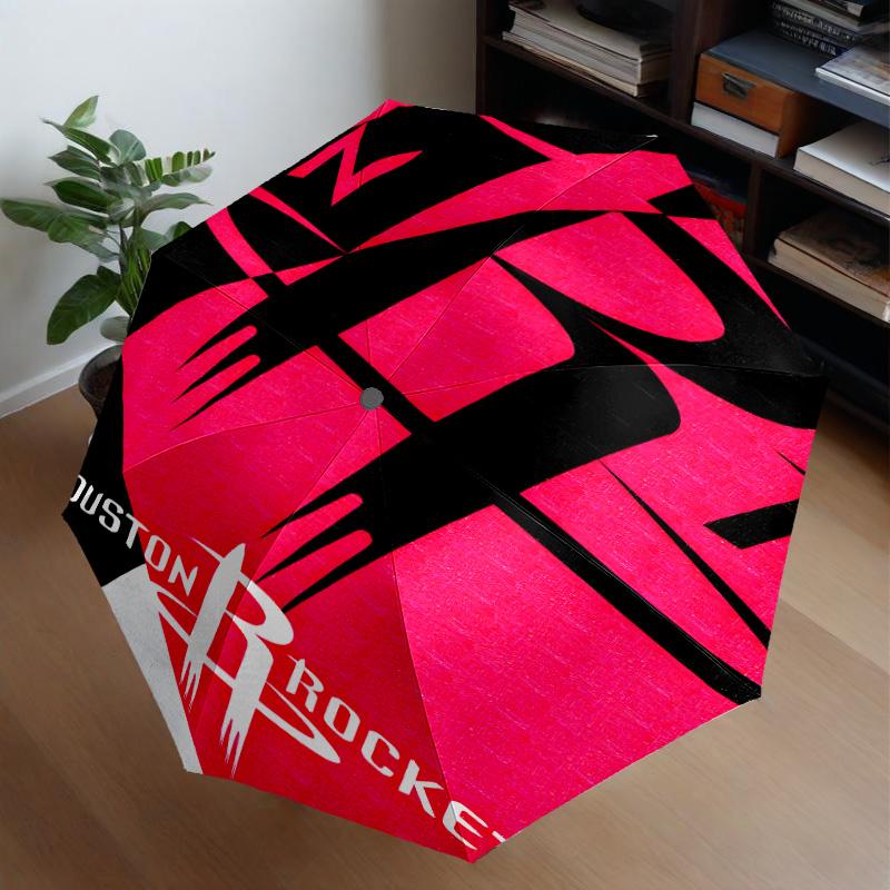 basketball Pride Rockets Umbrella 8-Frame for Travel, Camping, Casual Lightweight Portable Umbrella, Essential for Every Family Holidays Gift