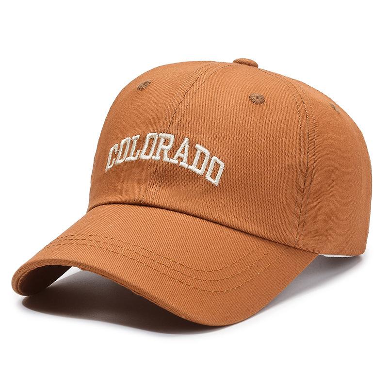 

Мужская и женская модная бейсболка с мягким верхом, дизайн вышивки букв, дышащая, для пешего туризма, рыбалки, путешествий, езды на велосипеде, спортивная шляпа 56-60cm adjustable