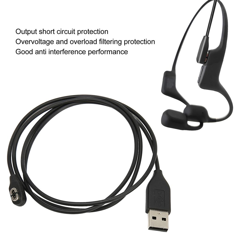   Headset Charging Cable TPE USB Earphone   Cord for Aeropex AS800 Replacement