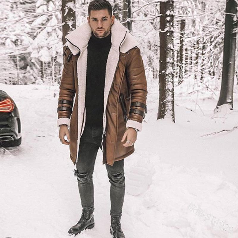 2021 New Men's Fur-Lined Suede Coat In Black - Five Stylish Models