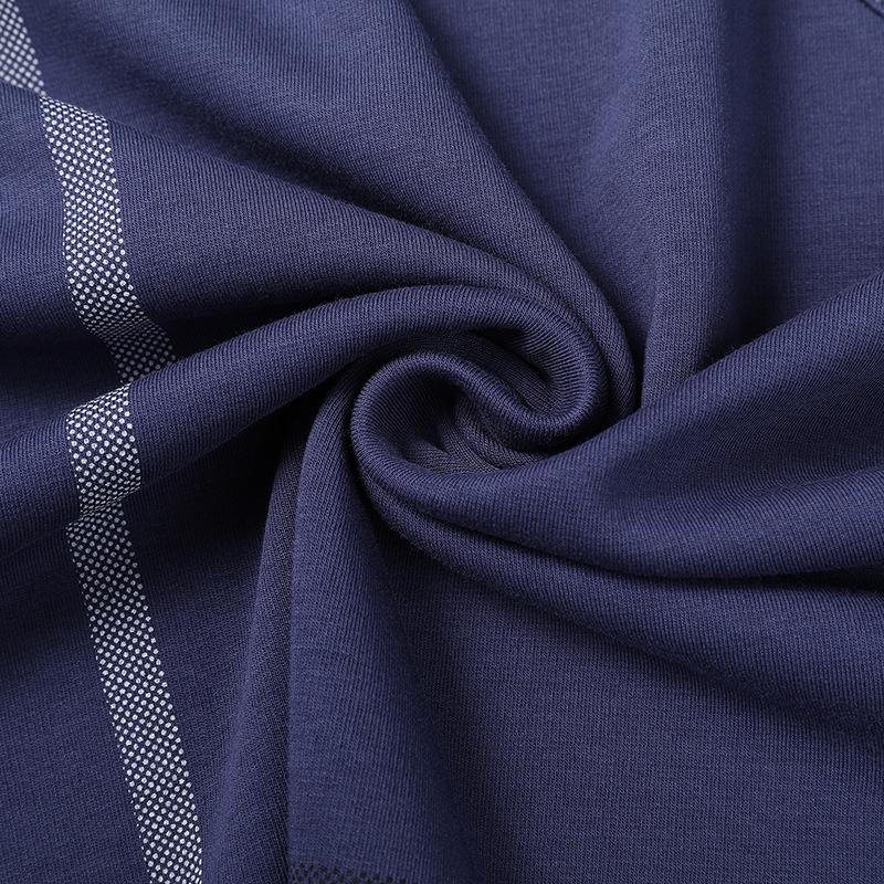 Spring New Men's Long-sleeved T-shirt Solid Color Lapel Young and Middle-aged Men's Top Polo Shirt