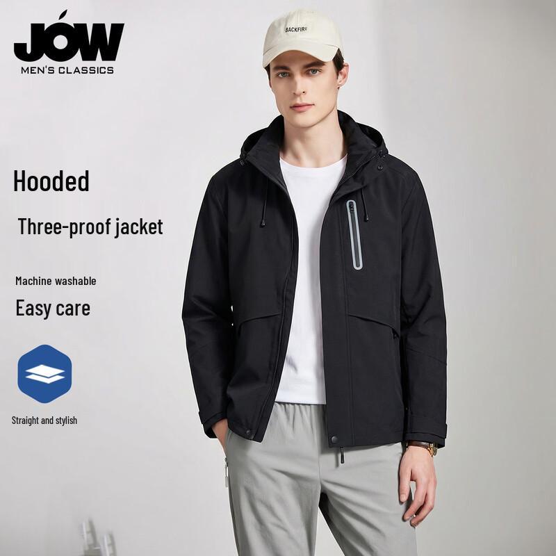JOW Men's Waterproof Windproof Hooded Outdoor Jacket
