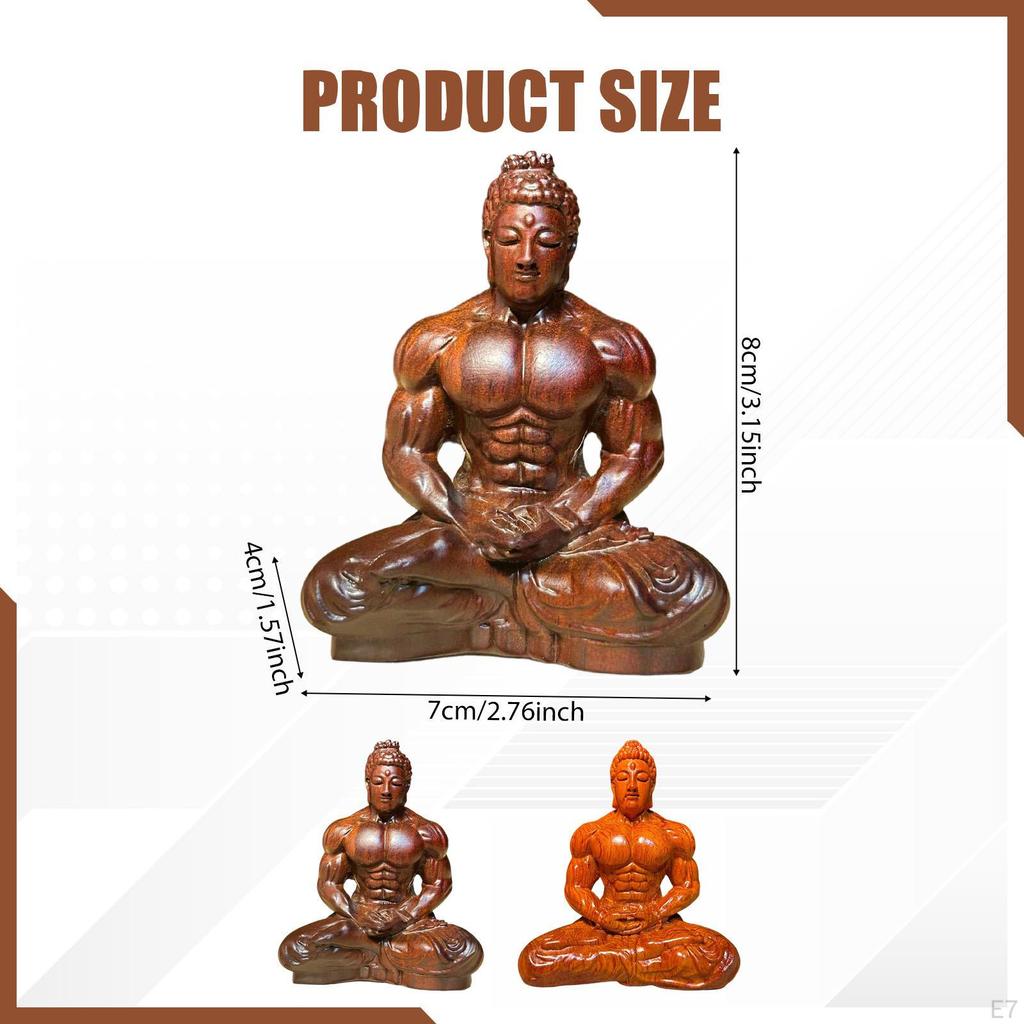 Buddha Figure Mini Statue Handmade Chinese Decorative Ornament Creative Sculpture Made