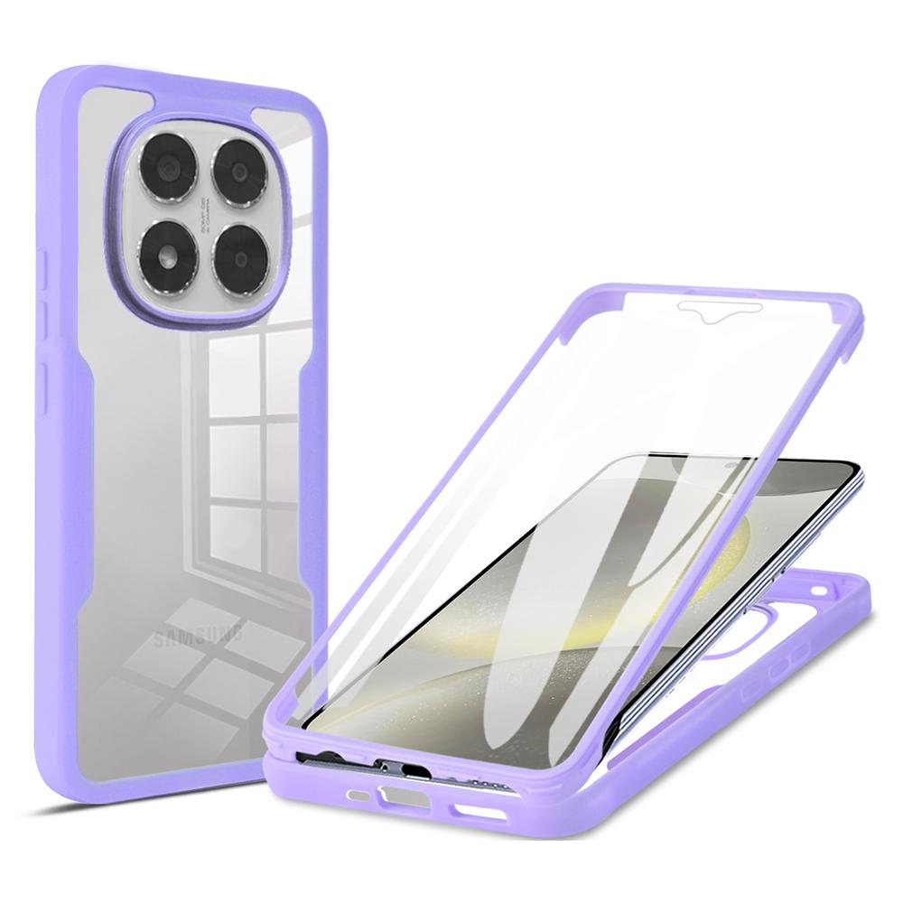 For Xiaomi Poco X7 5G/Redmi Note 14 Pro+ 5G/Note 14 Pro 5G Case Acrylic + TPU Clear Phone Cover with PET Screen Film