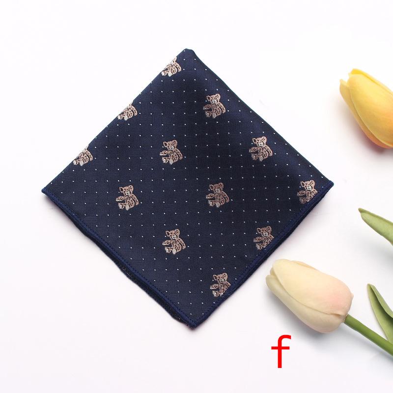 Striped Flower Type Men'S Suit Pocket Towel Men'S Business Retro Suit Chest Towel Small Square Towel