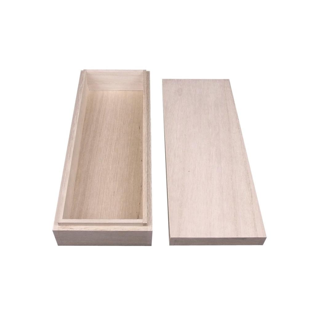 Chito Shuin Paulownia-Holz-Geschenkbox Set mit 2 Stück - Perfekt zum Verschenken kleiner Gegenstände (Ideal als Zubehöretui, Kleinteileetui oder Federmäppchen)