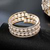 Jewelry Fashion Diamond Pearl Multi-layer Bracelet Wrapping Bracelet Multi-row Pearl Rhinestone Bracelet