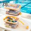 BNBS Portable Waterproof Beach Storage Box: Clear, Handheld Organizer for Outdoor Swimming Supplies