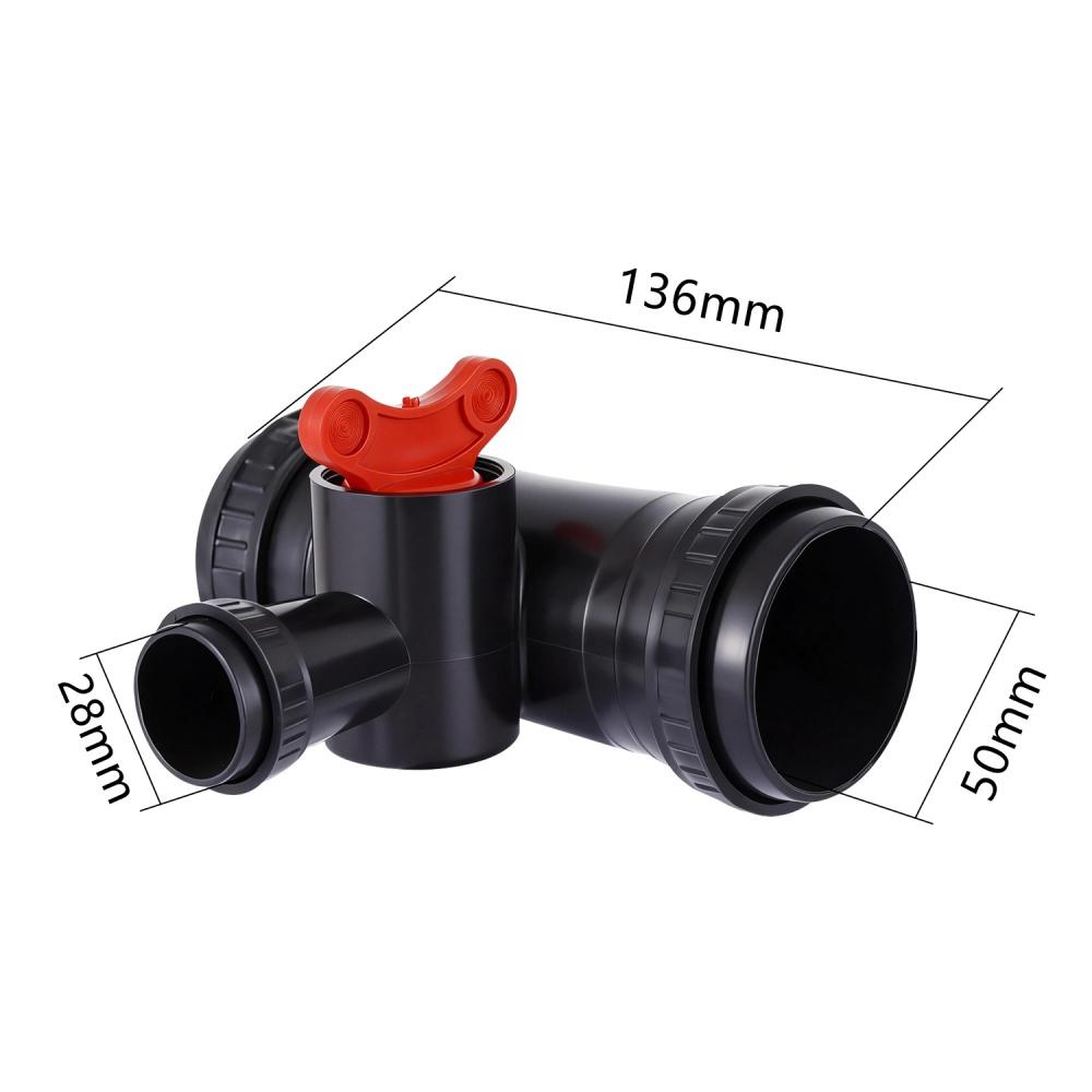 Agriculture Irrigation Water Hose 3-way 4-way Valve Switch 50mm 63mm To 28mm Bypass Valve Garden Watering Multi-use Valve Switch
