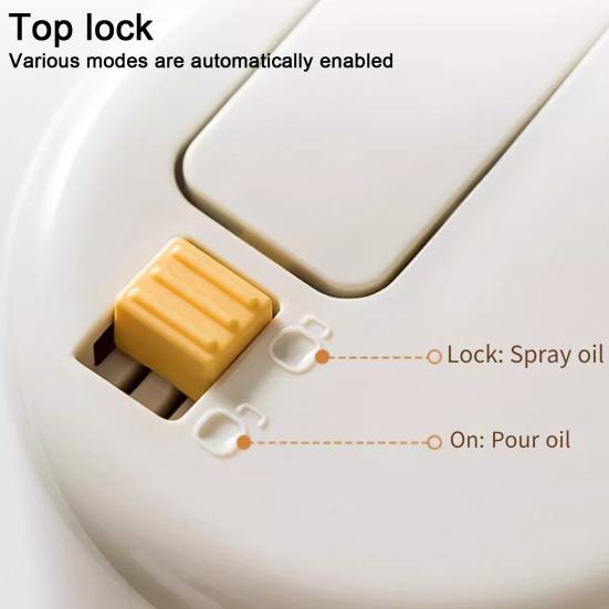 2 In 1 Oil Sprayer Bottle Dispenser for Kitchen Ergonomic Handle Oil Sprayer Control Oil Amount Simplify