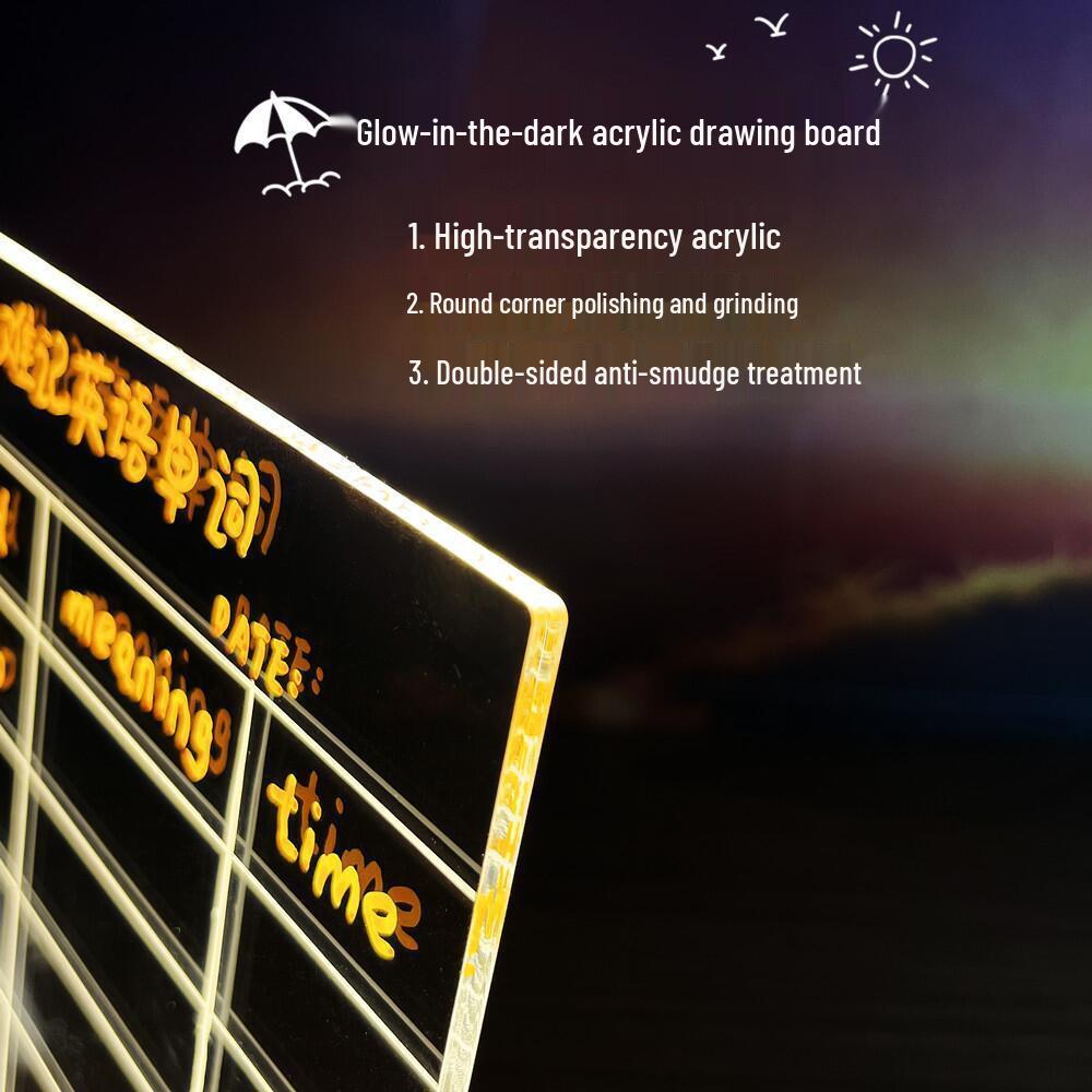 DIY Löschbare Magnetische LED Acryl Nachrichtentafel Nachtlicht