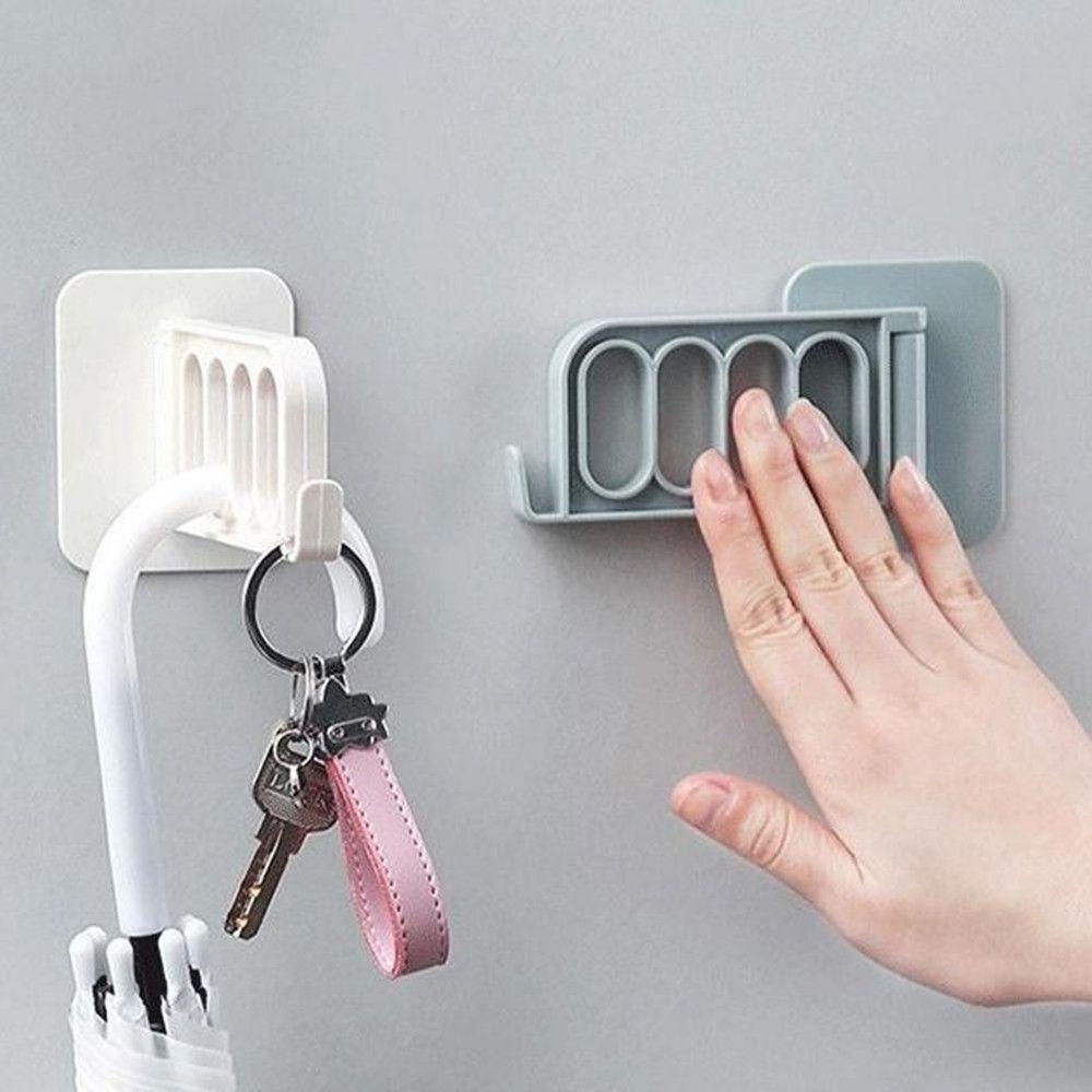 Strong Adhesive Seamless Stickers 4 Hole Clothes Hook Storage Swivel Hook Multifunctional Hanger