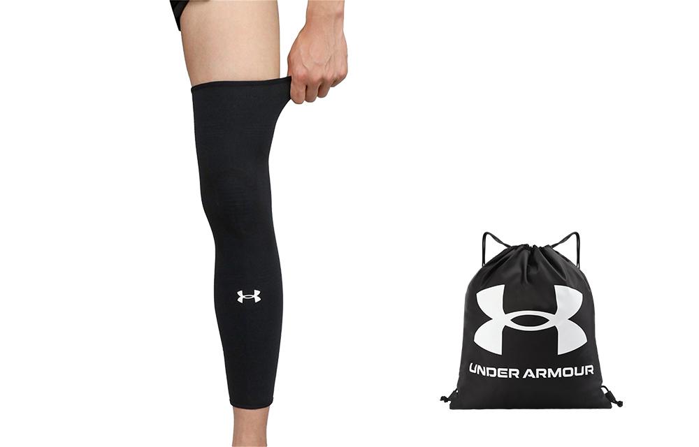 Under Armour Наколенники для бега и альпинизма Дышащие Термозащитные Черные Унисекс 21620011-001 L