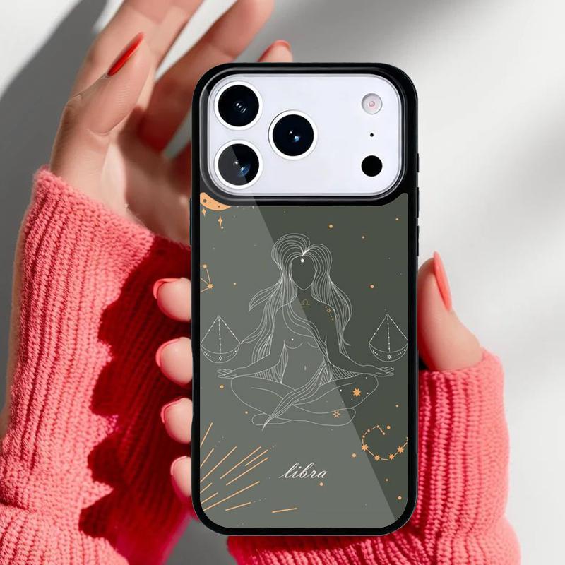 Zodiac Libra Balance Phone Case for iPhone 17 Air 16e 15 14 13 Pro Max Back Cover for 12 11 Pro Coque